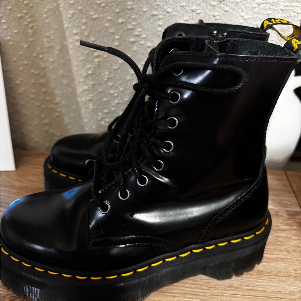 Dr. Martens Black Combat Boots - Picture 6 of 8